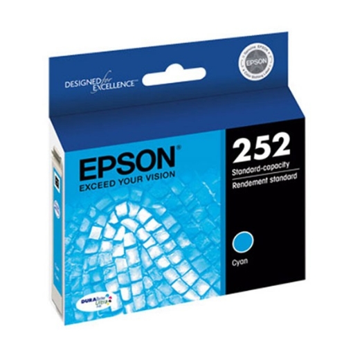 Picture of Epson T252220 (Epson 252) Cyan Inkjet Cartridge (300 Yield)