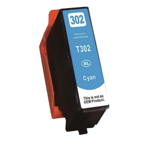 Picture of Remanufactured T302XL220-S (Epson 302XL) High Yield Cyan Ink Cartridge