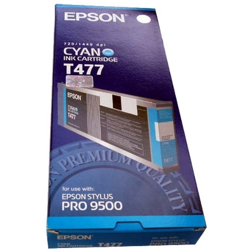 Picture of Epson T477011 OEM Cyan Ink Cartridge