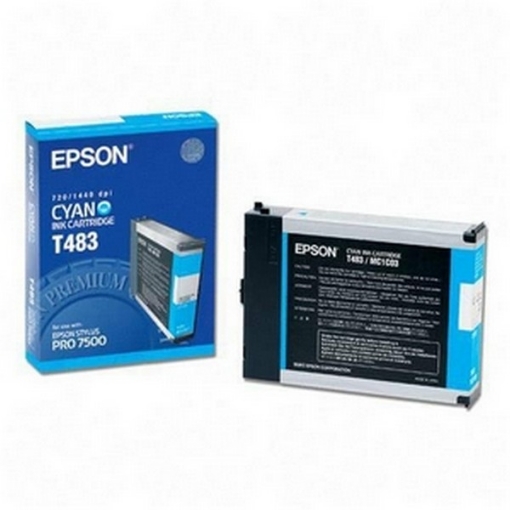 Picture of Epson T483011 OEM Cyan Ink Cartridge