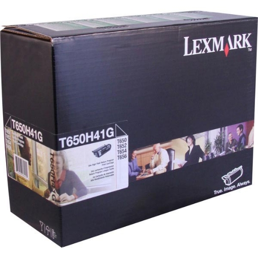 Picture of Lexmark T650H41 OEM High Yield Black Print Cartridge