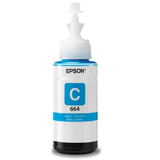 Picture of Remanufactured T664220 (Epson 664) Cyan Ecotank Ink Bottle (6000 Yield)