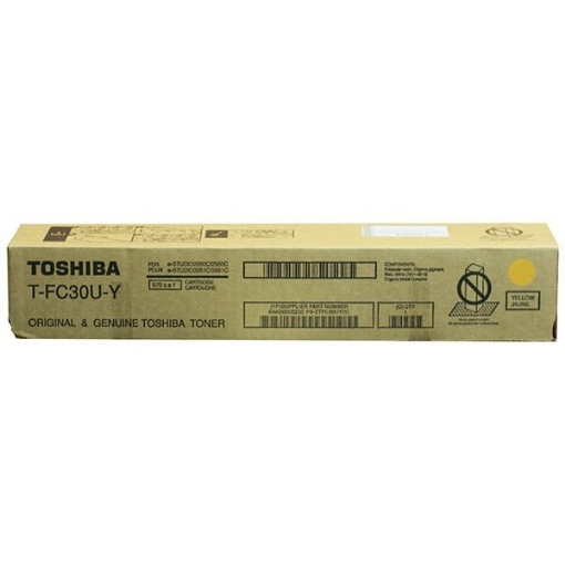 Picture of Toshiba TFC30UY Yellow Toner Cartridge (33600 Yield)