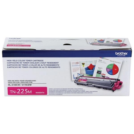 Picture of Brother TN-225M OEM High Yield Magenta Toner Cartridge