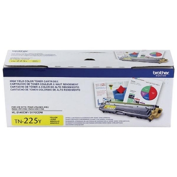 Show details for Brother TN-225Y High Yield Yellow Toner Cartridge (2200 Yield) Picture of Brother TN-225Y High Yield Yellow Toner Cartridge (2200 Yield)