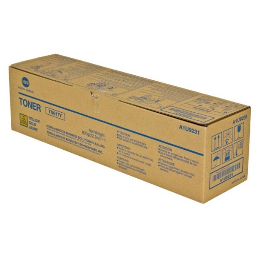 Picture of Konica Minolta TN-617Y (A1U9231) Yellow Toner Cartridge (31000 Yield)