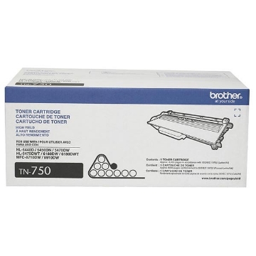 Show details for Brother TN-750 OEM High Yield Black Toner Cartridge Picture of Brother TN-750 OEM High Yield Black Toner Cartridge