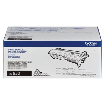 Show details for Brother TN-850 OEM High Yield Black Toner Cartridge Picture of Brother TN-850 OEM High Yield Black Toner Cartridge
