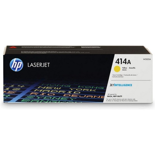 Picture of HP W2022A (HP 414A) Yellow Toner Cartridge (2100 Yield)