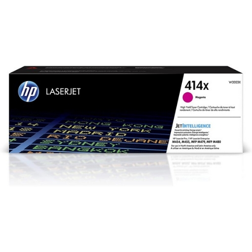 Picture of HP W2023X (HP 414X) High Yield Magenta Toner Cartridge (6000 Yield)