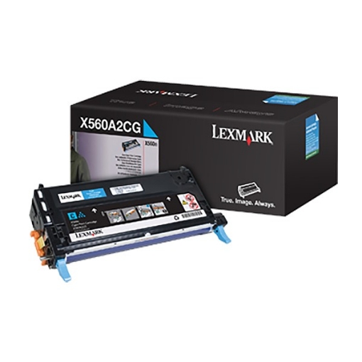 Picture of Lexmark X560A2CG OEM Cyan Toner Printer Cartridge