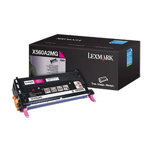 Picture of Lexmark X560A2MG OEM Magenta Toner Printer Cartridge