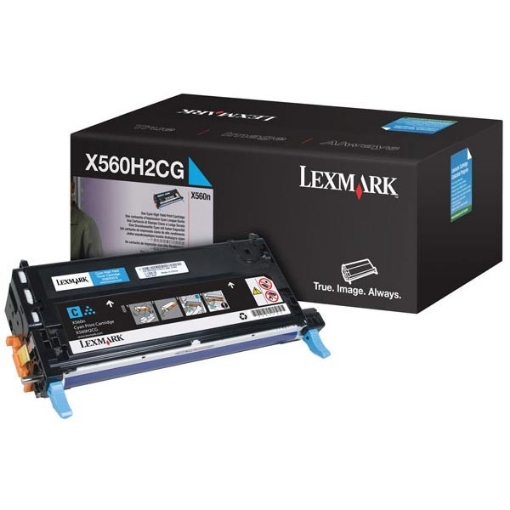 Picture of Lexmark X560H2CG OEM Cyan Toner Cartridge