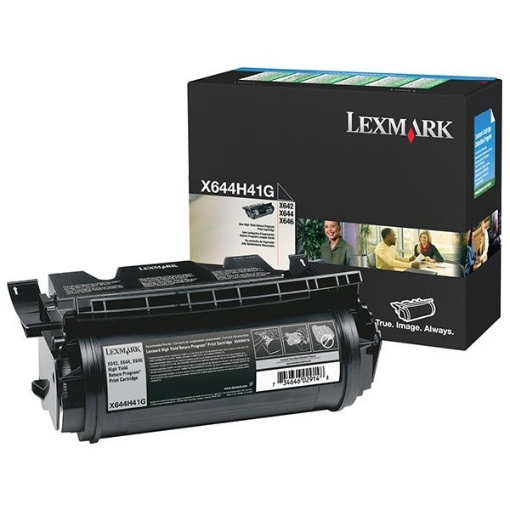 Picture of Lexmark X644H41G OEM Extra High Yield Black Print Cartridge