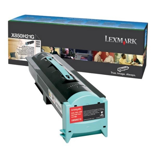 Picture of Lexmark X850H21G OEM Black Toner Cartridge