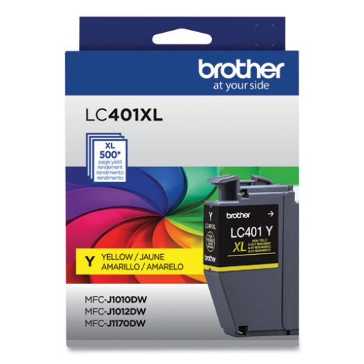 Picture of Brother LC401XLY High Yield Yellow Ink Cartridge