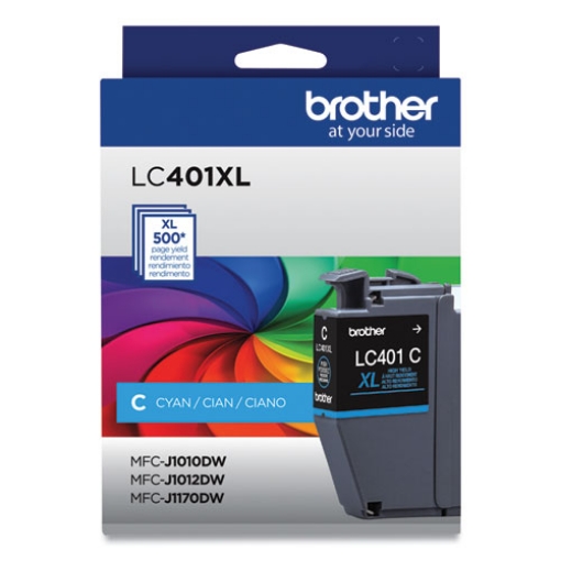 Picture of Brother LC401XLC High Yield Cyan Ink Cartridge