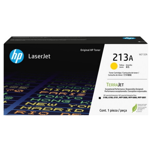 Picture of HP W2132A (HP 213A) Yellow Toner Cartridge (3,000 Yield)