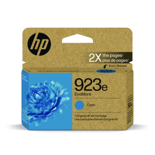 Picture of HP 4K0T4LN (HP 923XL) High Yield Cyan Ink Cartridge (800 Yield)